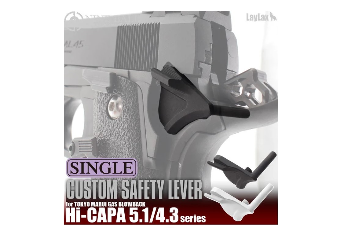 CUSTOM SAFETY LEVER SINGLE - HI CAPA 5.1/4.3 - SILVER